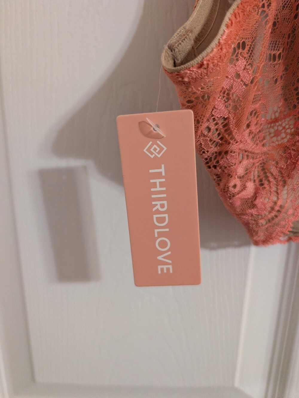 New Thirdlove 24/7 Bra Womens Pink Lace Balconette Underwire Size 38B 1/2 NWT - Picture 6 of 6